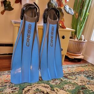 Cressi-Sub FROG Diving Snorkling Blue Scuba Fins,‎ Size XL
